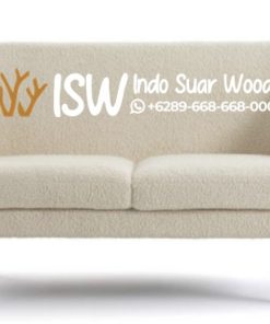 Kursi Sofa Boucle Nyaman Seri Putih