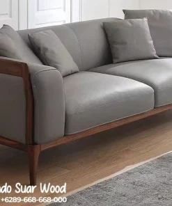 Kursi Sofa Lounge Kontemporer Kayu Jati