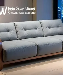 Kursi Sofa Panjang Kayu Solid Modern