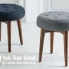 Kursi Stool Bulat Retro Minimalis Jati