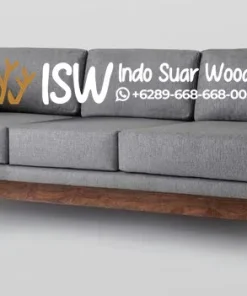 Kursi Sofa Kayu Solid Elegan