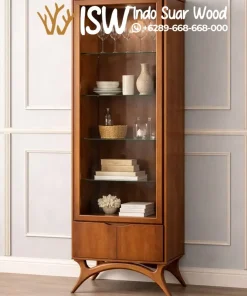 Lemari Hias Kaca Minimalis Retro