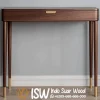 Meja Konsul Jati Walnut Aksen Gold