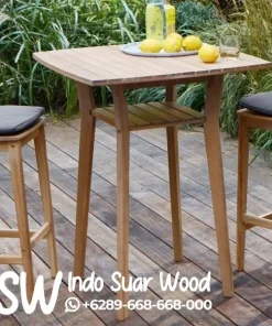 Meja Kursi Cafe Minimalis Kayu Modern