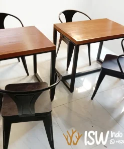 Meja Kursi Cafe Rangka Besi Minimalis