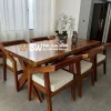 Meja Makan Jati Kaki Silang