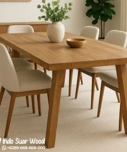 Meja Makan Jati Minimalis Modern