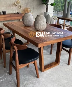 Meja Makan Jati Modern Minimalis