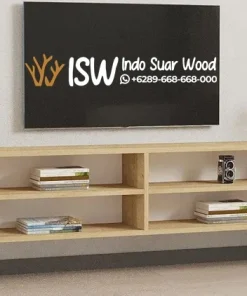 Meja TV Minimalis Industrial Terbuka