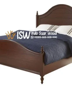 Tempat Tidur Jati Mahkota Elegan
