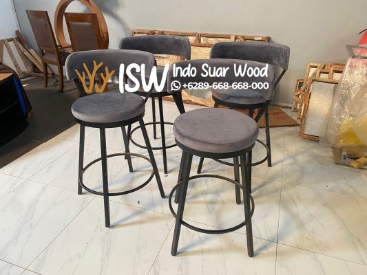 Kursi Stool Modern Kaki Besi Surakarta 