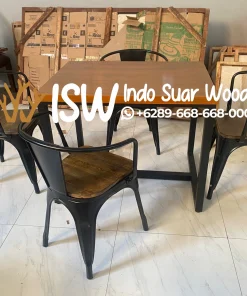 Kursi Cafe Kayu Jati Minimalis Estetik Bekasi