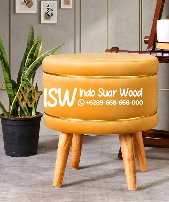Kursi Stool Serbaguna Kaki Kayu Jati