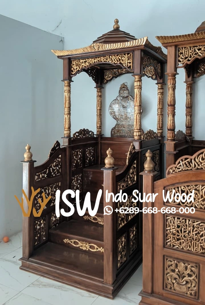 Jual Mimbar Masjid Kupang Kayu