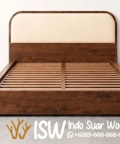 Jual Dipan Kayu Jati Minimalis Modern Headboard Elegan Berkualitas