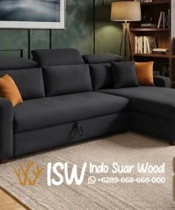 Sofa Bed L-Shape Tangerang Multifungsi Terbaru yang Elegan dan Empuk