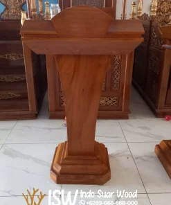 Harga Mimbar Masjid Kayu Jati Jawa Tengah Terbaru Desain Minimalis Modern